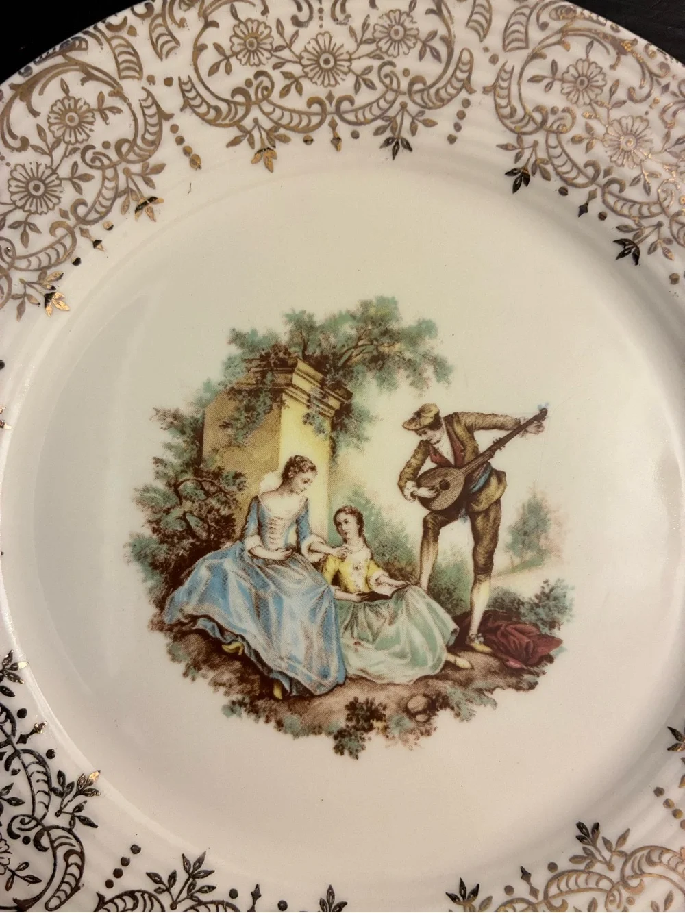 Vintage Plate D’or LIMOGES AMERICAN Serenade 22K Gold | Grandmillennial Cottage
